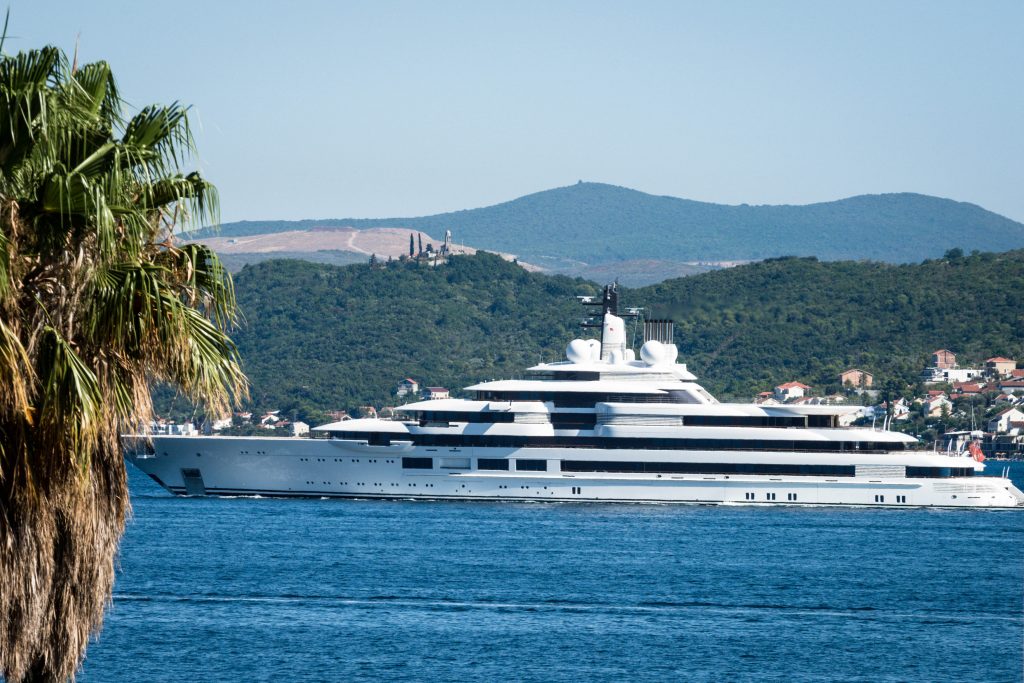 Scheherazade Yacht spotted in montenegro. Vladimir putin owner russia
