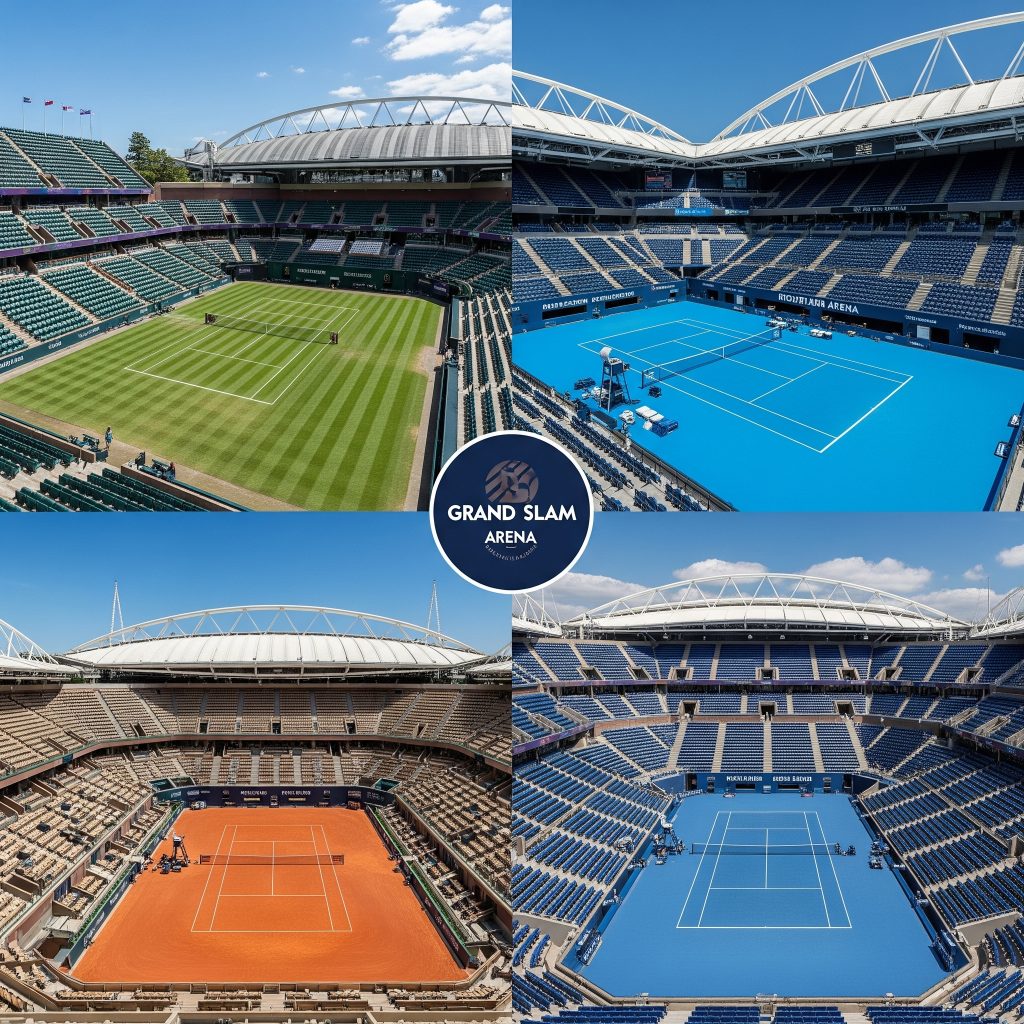 tennis 4 grand slam tournaments finals djokovic federer nadal Australian Open Roland Garros Wimledon US Open