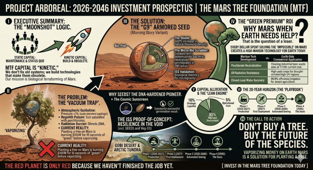 mars planet tree seed life on mars foundation