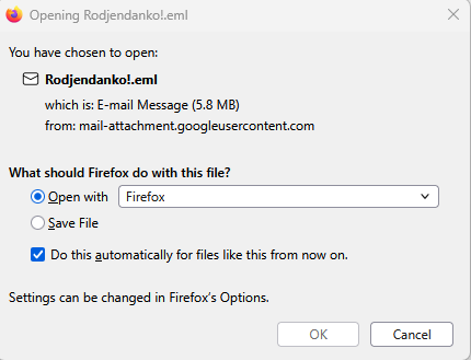 true size of the e-mail vs google caluclation