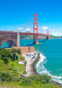 Golden gate bridge San Francisco right side